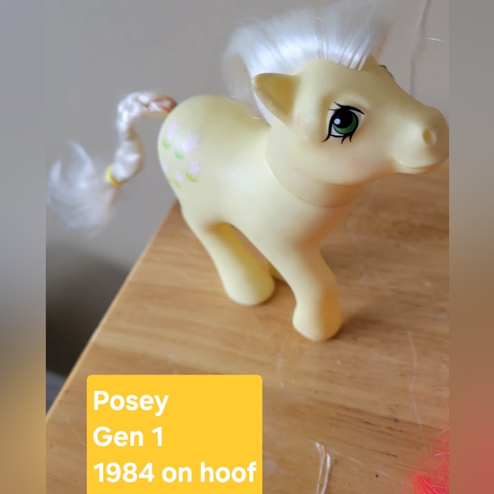 Posey Yellow My Little Pony G1